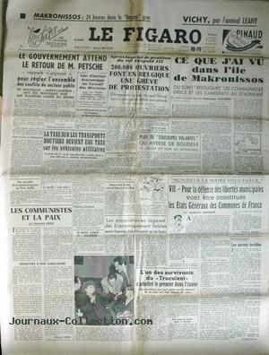 Le Figaro du 18 mars, avec un article intitulé Pluie de "soucoupes volantes" ou averse de bolides ?