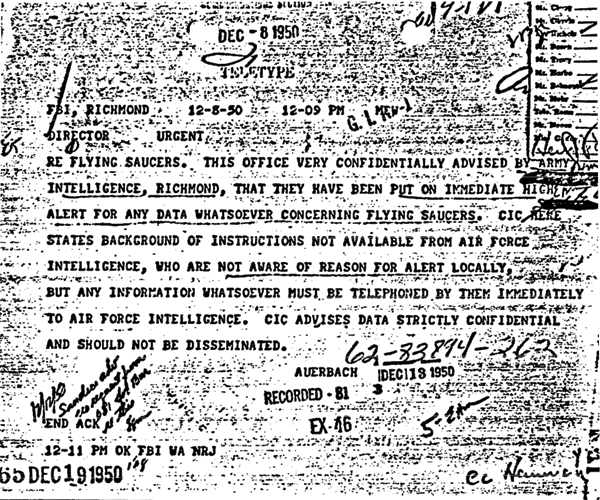 Le telex du FBI