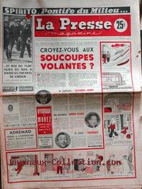 La Presse Magazine n&deg; 432 du 16 f&eacute;vrier, titrant : Croyez-vous aux soucoupes volantes&nbsp;?