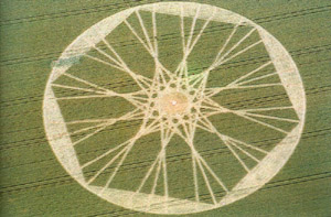 Le crop circle apparu le 14 juillet &agrave; Cley Hill