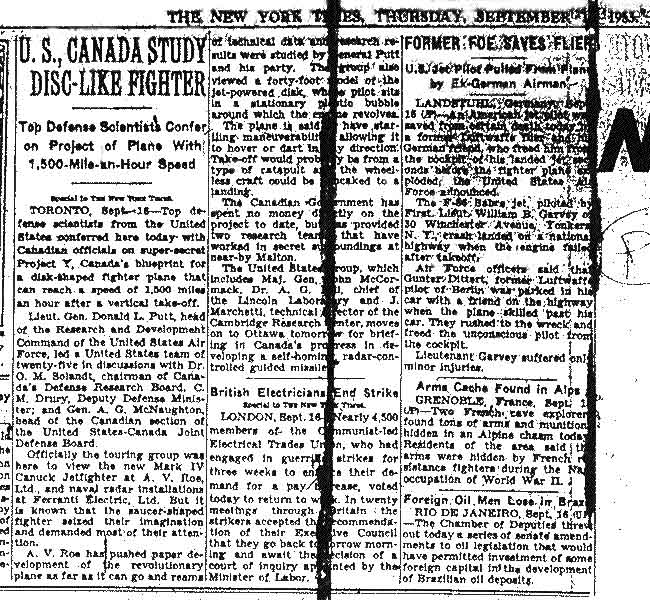 L'article du New York Times du 15 Septembre