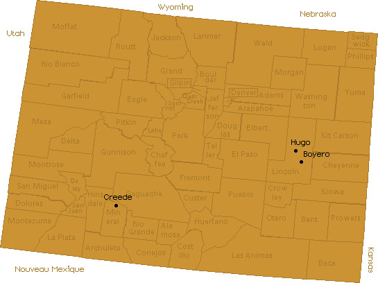 Carte du Colorado
