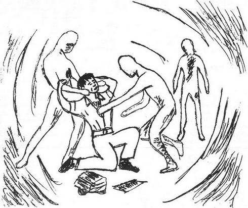 Repr&eacute;sentation d'artiste du v&eacute;cu de Diaz